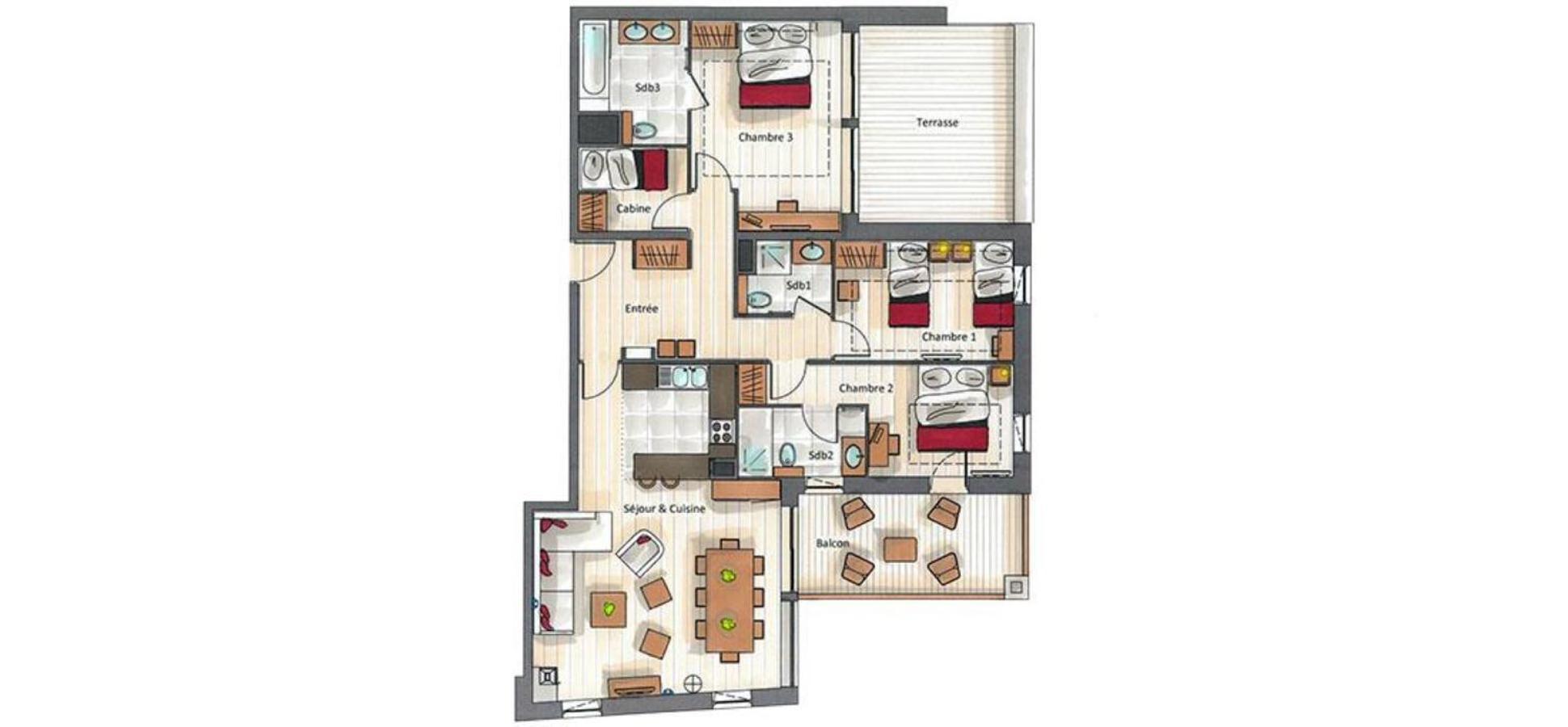 Keystone Lodge By Alpine Resorts Courchevel Bilik gambar