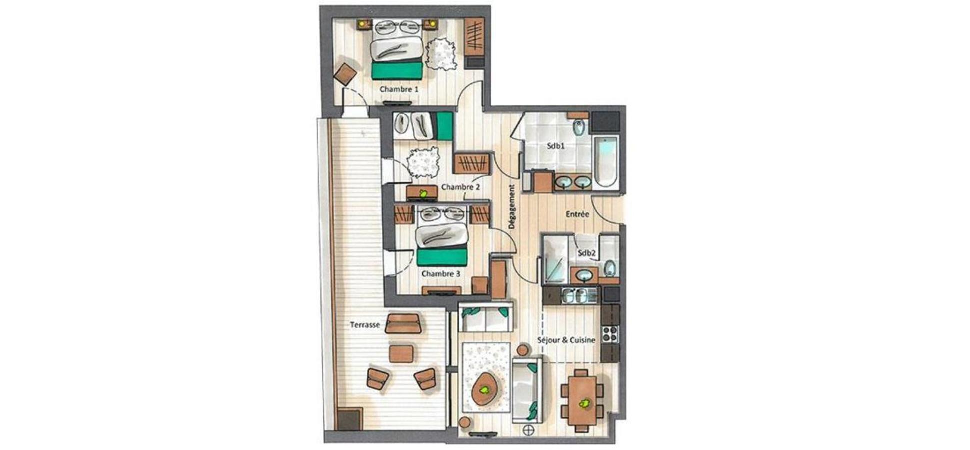 Keystone Lodge By Alpine Resorts Courchevel Bilik gambar